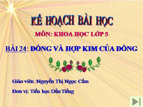 Bài 24. Đồng và hợp kim của đồng