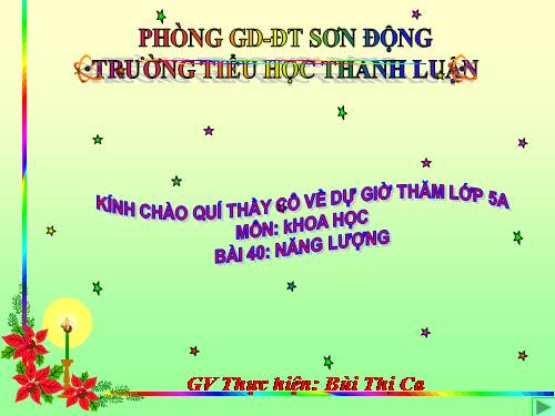 Bài 40. Năng lượng