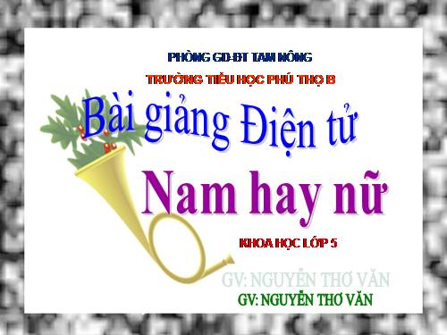 Bài 2-3. Nam hay nữ?