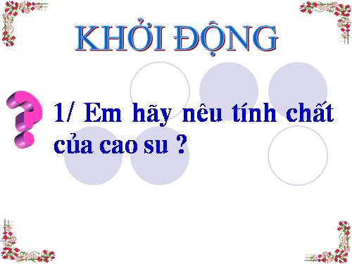 Bài 31. Chất dẻo