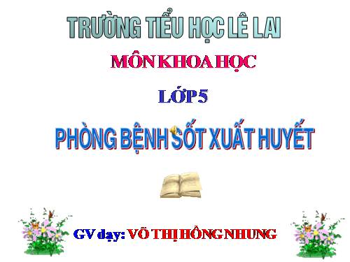 Bài 13. Phòng bệnh sốt xuất huyết