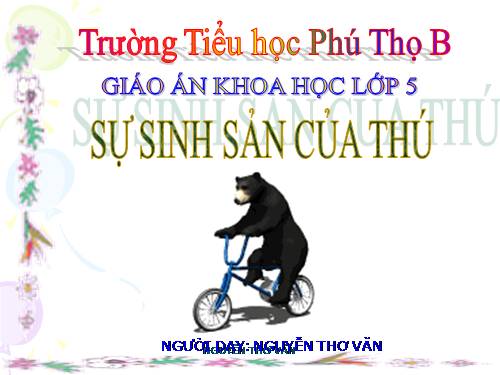 Bài 59. Sự sinh sản của thú