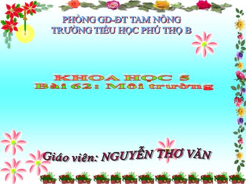 Bài 62. Môi trường