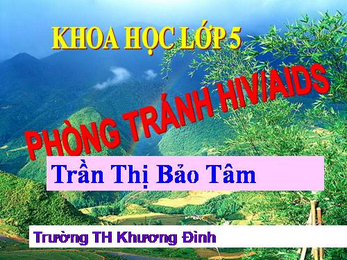 Bài 16. Phòng tránh HIV / AIDS