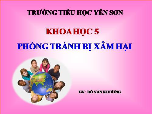 Bài 18. Phòng tránh bị xâm hại