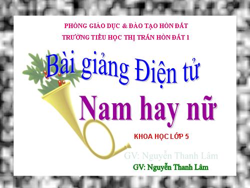 Bài 2-3. Nam hay nữ?