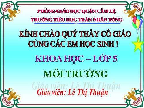 Bài 62. Môi trường