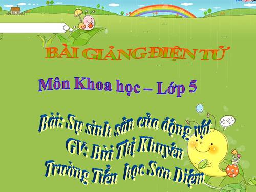 Bài 55. Sự sinh sản của động vật