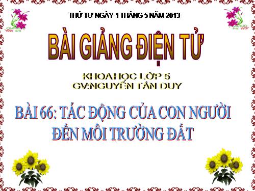 Bài 66. Tác động của con người đến môi trường đất