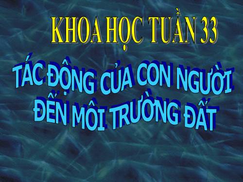 Bài 66. Tác động của con người đến môi trường đất