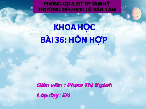 Bài 36. Hỗn hợp