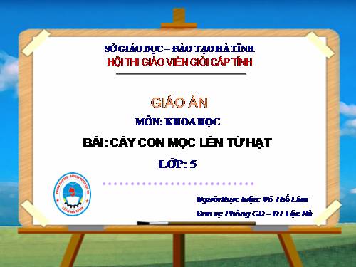 Bài 53. Cây con mọc lên từ hạt