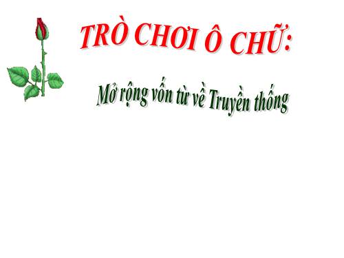 trò chơi ô chữ