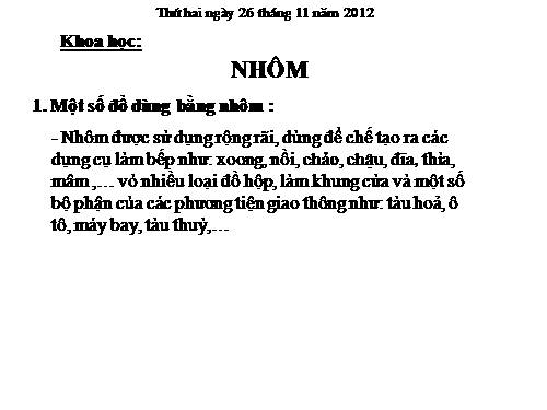 Bài 25. Nhôm