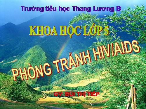 Bài 16. Phòng tránh HIV / AIDS