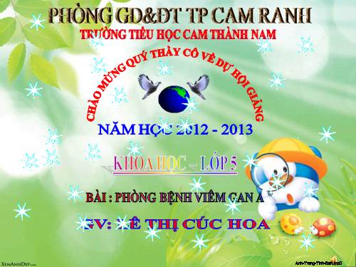 Bài 15. Phòng bệnh viêm gan A