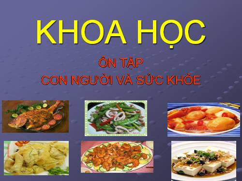 Bài 20-21. Ôn tập: Con người và sức khỏe