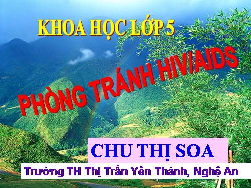 Bài 16. Phòng tránh HIV / AIDS