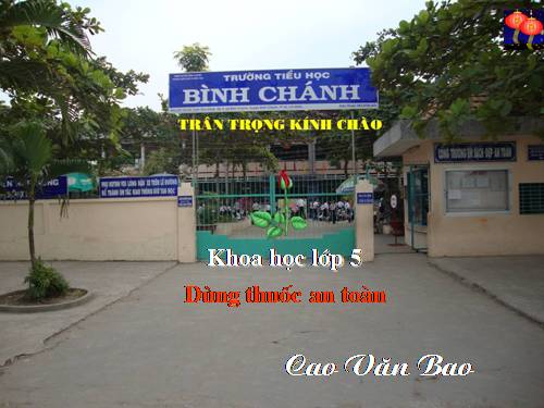 Bài 11. Dùng thuốc an toàn