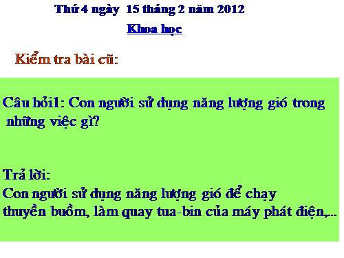 Bài 45. Sử dụng năng lượng điện