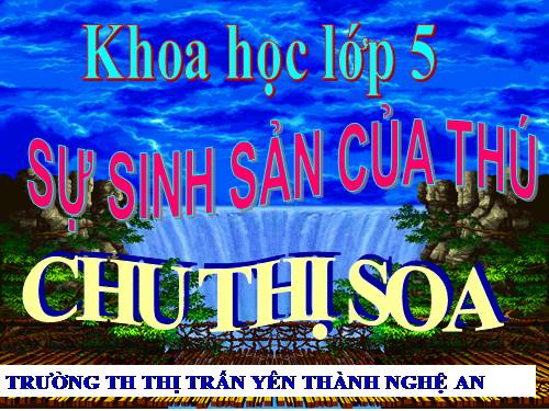 Bài 59. Sự sinh sản của thú