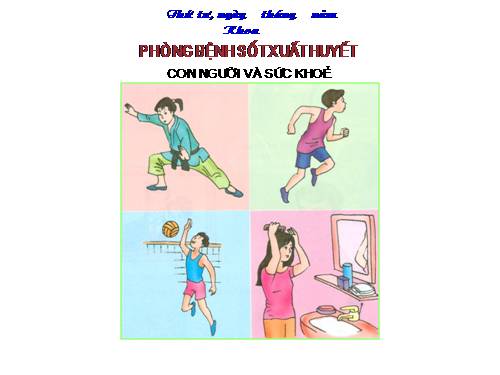 Bài 13. Phòng bệnh sốt xuất huyết