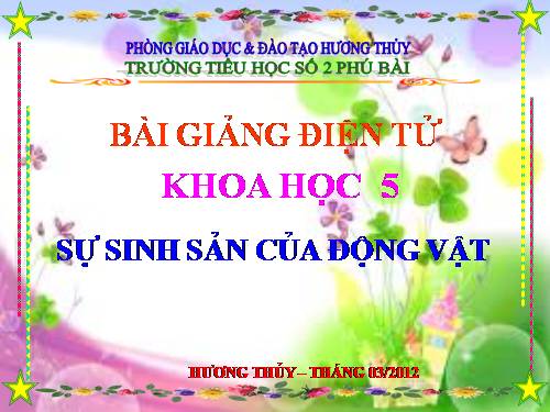 Bài 55. Sự sinh sản của động vật