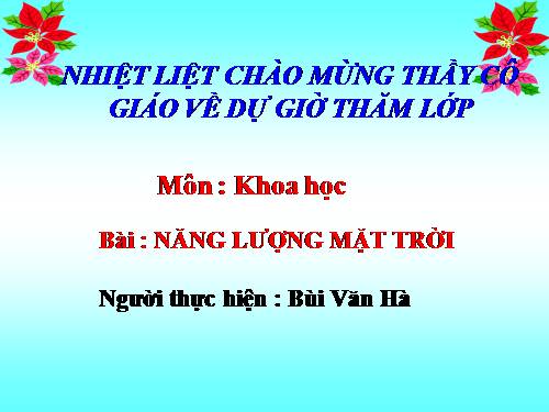 Bài 41. Năng lượng mặt trời