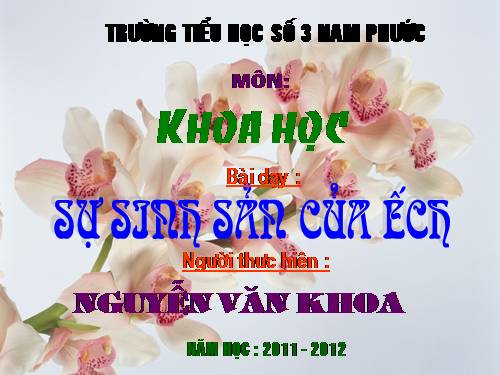 Bài 57. Sự sinh sản của ếch