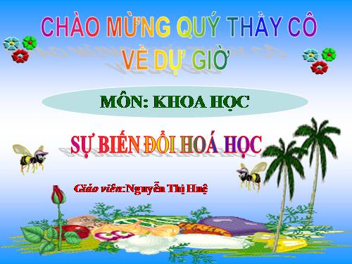 Bài 38-39. Sự biến đổi hóa học