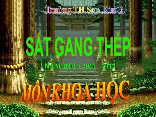 Bài 23. Sắt, gang, thép