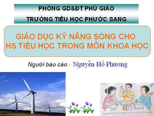 giáo dục kỹ năng sống môn khoa học