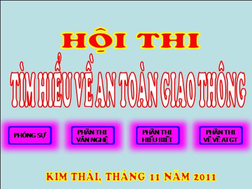 Phần thi hiểu biết của hội thi an toàn giao thông năm 2011 - 2012