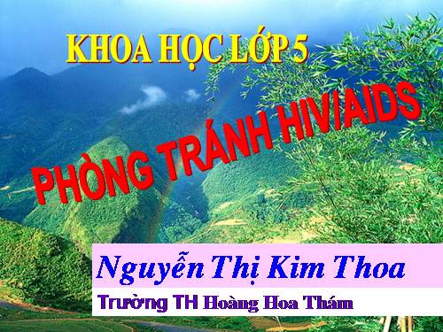 Bài 16. Phòng tránh HIV / AIDS