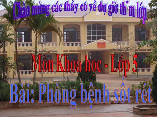 Bài 12. Phòng bệnh sốt rét