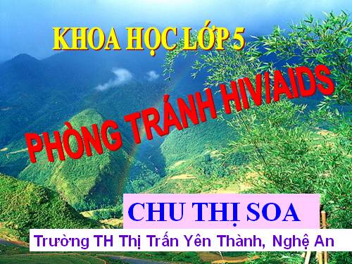 Bài 16. Phòng tránh HIV / AIDS