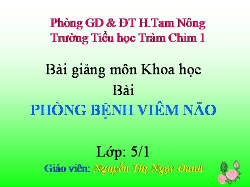 Bài 14. Phòng bệnh viêm não