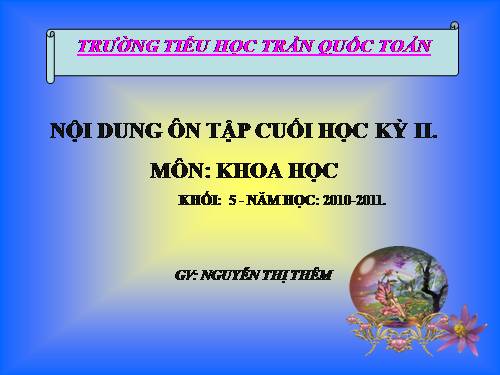 Bài 70. Ôn tập và Kiểm tra cuối năm