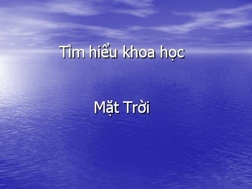 mặt trời