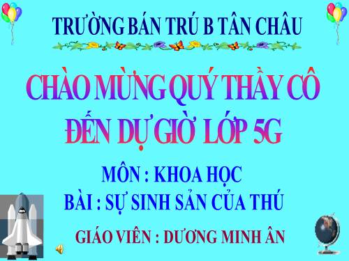 Bài 59. Sự sinh sản của thú