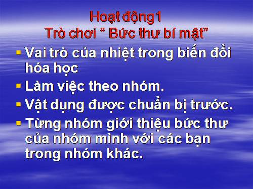 Bài 38-39. Sự biến đổi hóa học