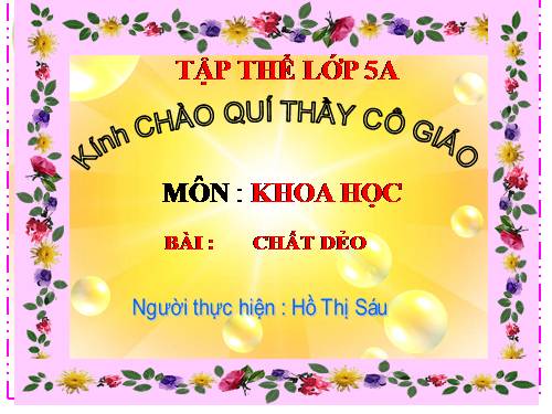 Bài 31. Chất dẻo