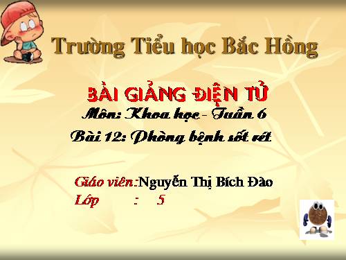 Bài 12. Phòng bệnh sốt rét