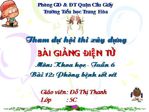 Bài 12. Phòng bệnh sốt rét