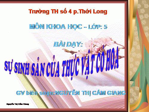 Bài 52. Sự sinh sản của thực vật có hoa