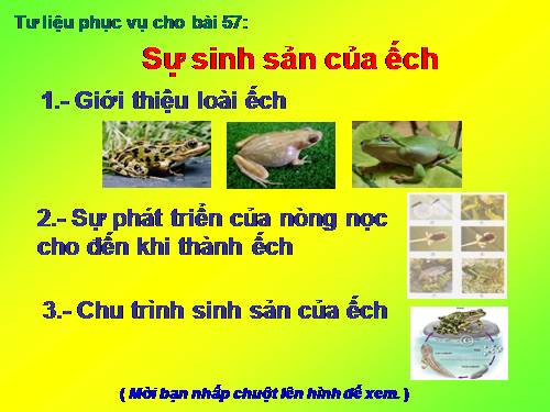 Bài 57. Sự sinh sản của ếch