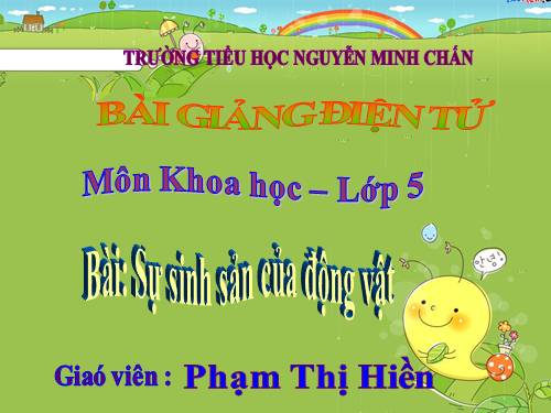 Bài 55. Sự sinh sản của động vật