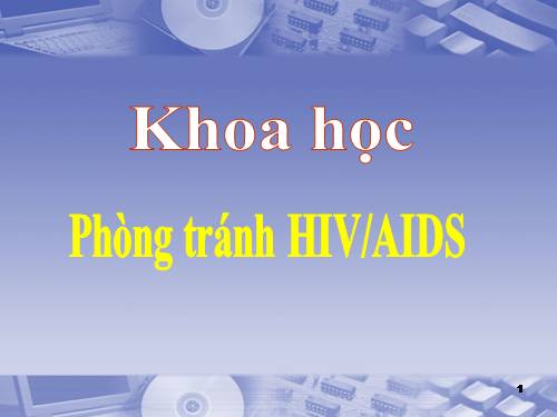 Bài 16. Phòng tránh HIV / AIDS