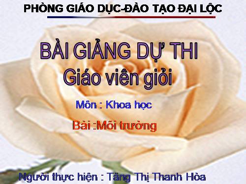 Bài 62. Môi trường