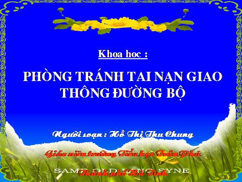 Bài 19. Phòng tránh tai nạn giao thông đường bộ